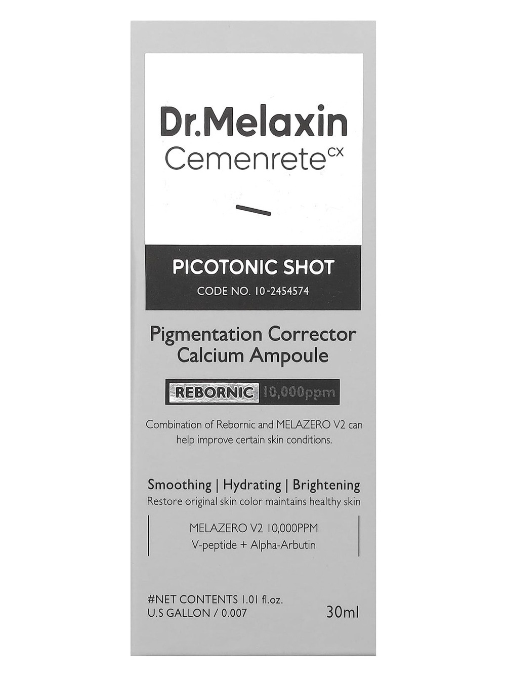 Dr. Melaxin Cemenrete CX Picotonic Shot Pigmentation Corrector Calcium Ampoule